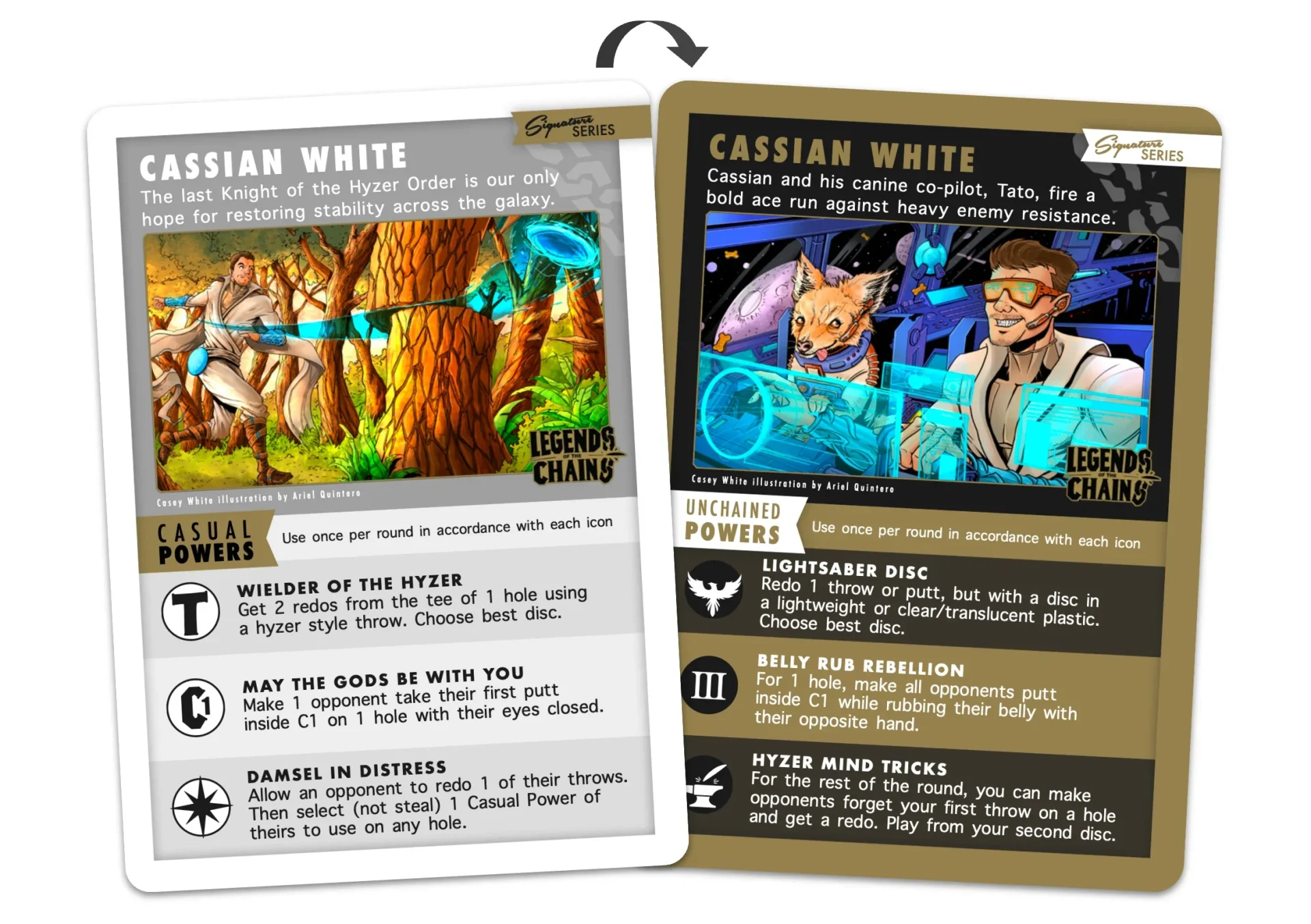 Cassian White: Casey White's Signaturkort